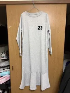 CLINTON 23 スウェット ワンピース グレー S-M — image 1